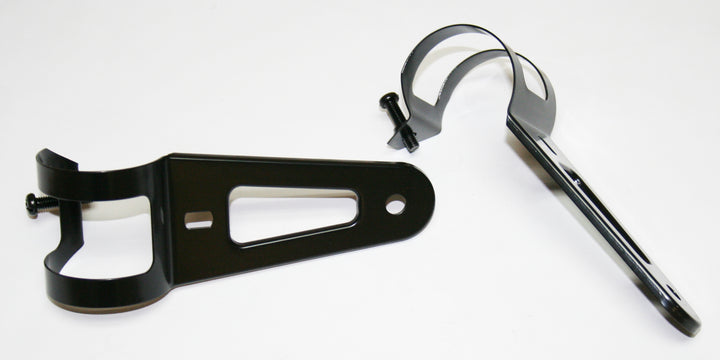 Universal motorcycle black universal adjustable headlight brackets