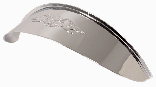 Universal motorcycle 7" headlamp visor with eagle emblem