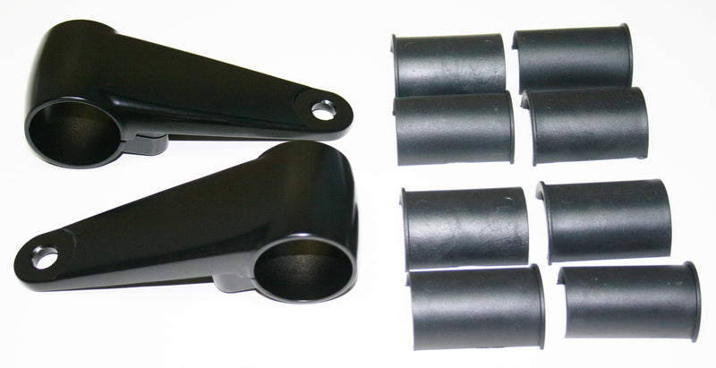 Cast Aluminum Black Headlight Bracket Set - 35/39/41mm - Goldwingparts.com