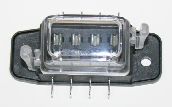 Universal motorcycle 4-Way fuse block for mini or standard plug in fuses