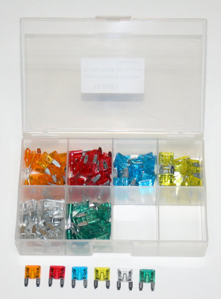 Universal motorcycle 120-piece. mini blade fuse set