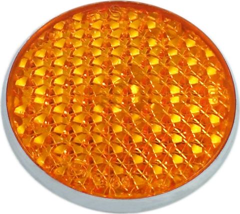 Round Reflector - Amber - 60mm Diameter - Goldwingparts.com