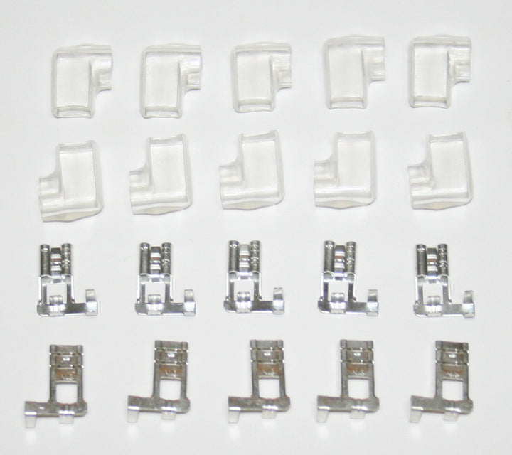 Universal motorcycle 250 type flag terminals w covers pack of 10