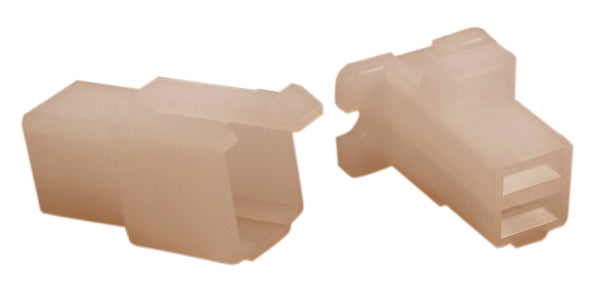 Universal motorcycle coupler set with terminals 2 space (side by side) large flat spade type
