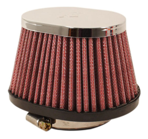 Universal motorcycle chrome oval cap air filter 57mm