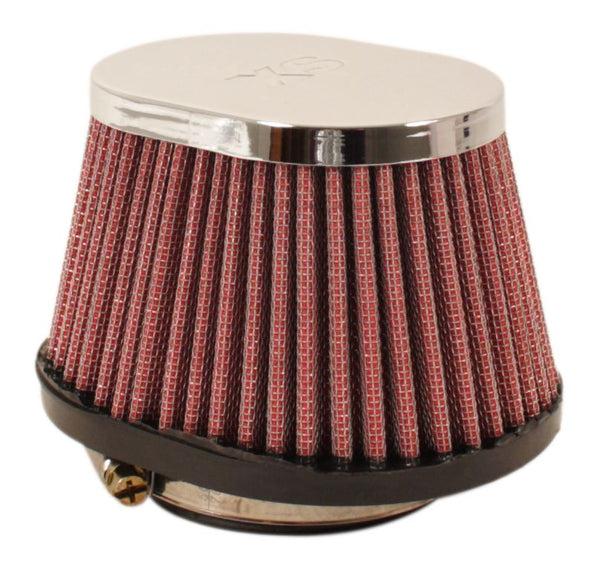 Universal motorcycle chrome oval cap air filter 62mm
