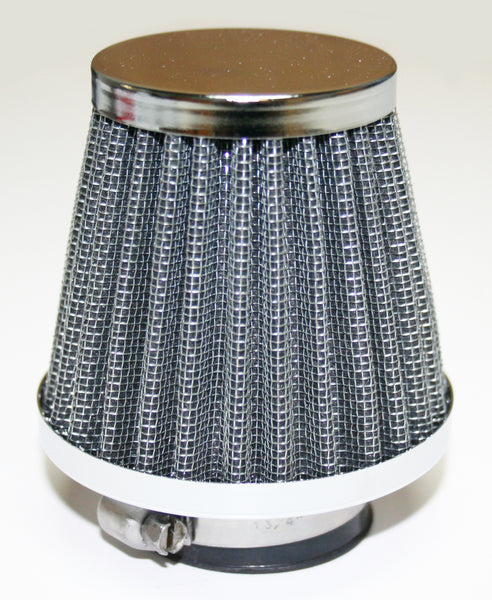 Universal motorcycle chrome circular cap air filter 39mm