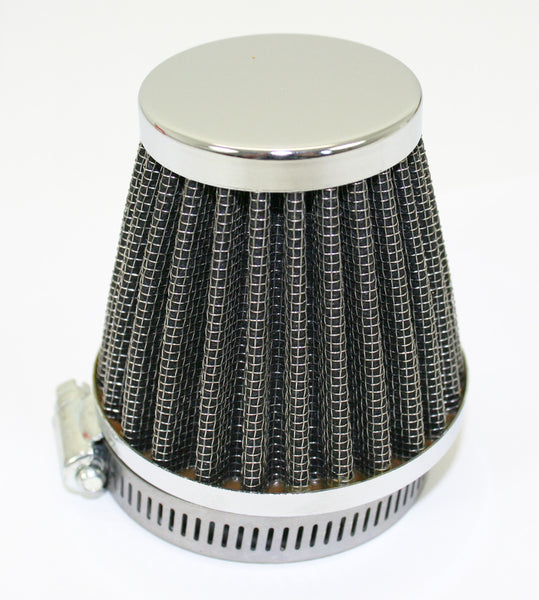 Universal motorcycle chrome circular cap air filter 54mm
