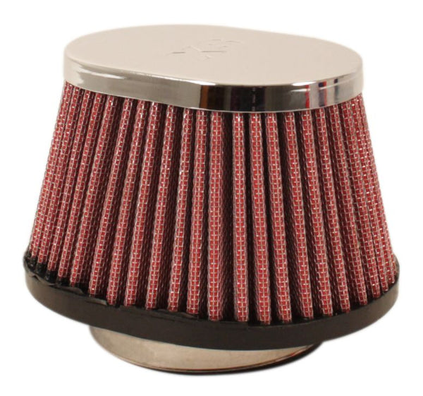 Universal motorcycle chrome oval cap air filter 65mm