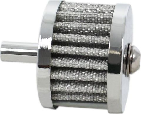 Universal motorcycle chrome breather filter