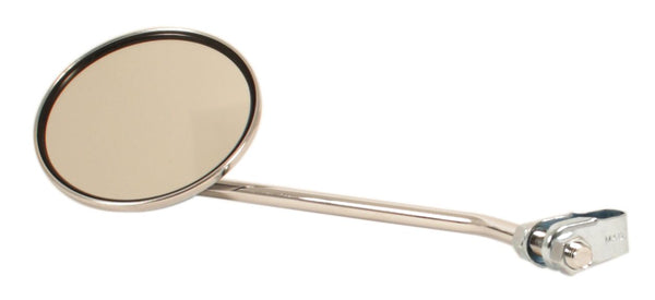 Universal motorcycle chrome clamp on mirror