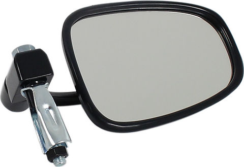 Universal motorcycle black bar end mirror