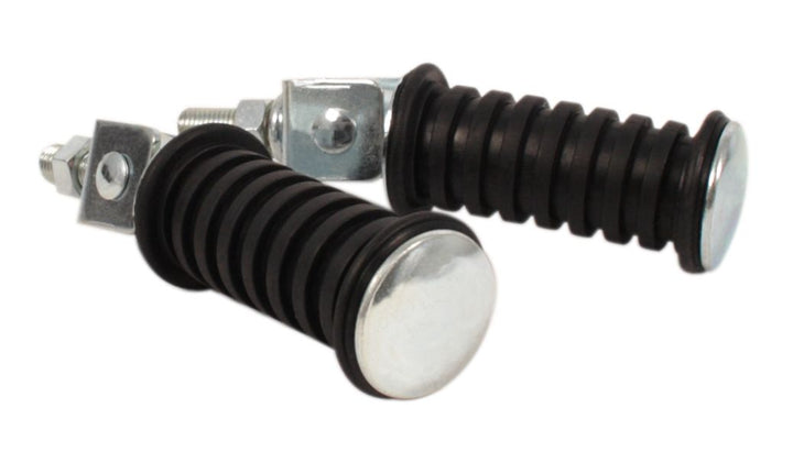 Universal motorcycle footpeg set