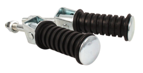 Universal motorcycle extra long stud footpeg set