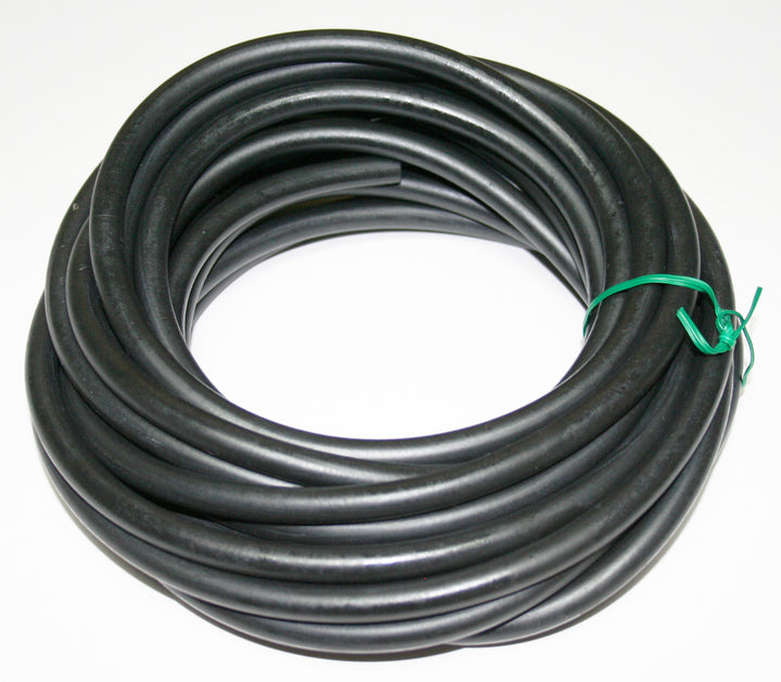 Universal motorcycle 25 foot black rubber fuel line 3/16"