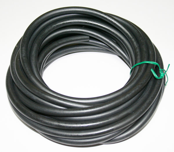 Universal motorcycle 25 foot black rubber fuel line 3/16"