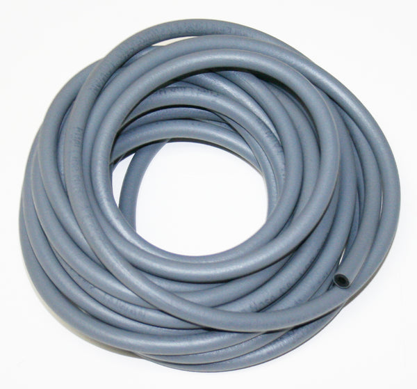 Universal motorcycle 25 foot gray rubber fuel line 4mm ID, 8mm OD
