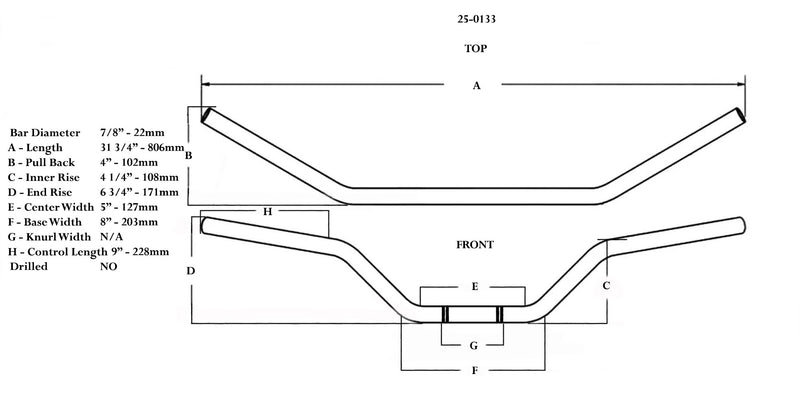 Chrome Dirtbike Custom Type Bar