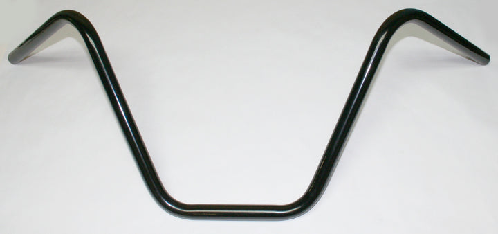 Universal motorcycle gloss black ape hanger handlebar