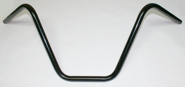 Universal motorcycle gloss black ape hanger handlebar