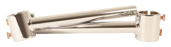 Universal motorcycle 37mm clip-on handlebar set chrome
