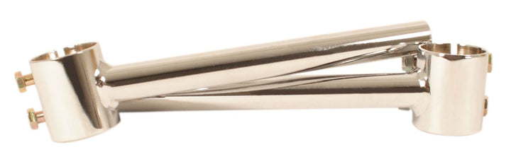 Universal motorcycle 41mm clip-on handlebar set chrome