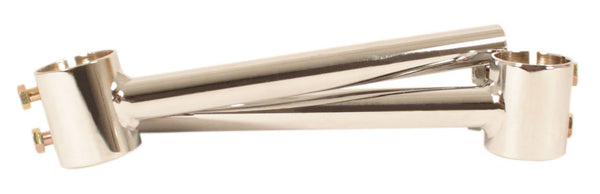 Universal motorcycle 41mm clip-on handlebar set chrome