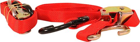 Universal motorcycle red tie down set of 2