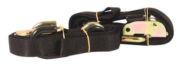 Universal motorcycle black tie down set of 2