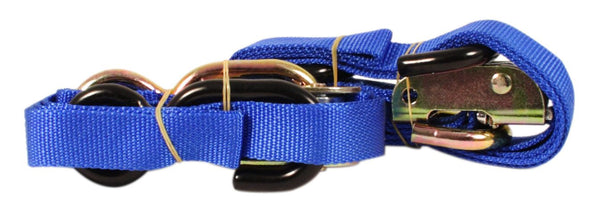 Universal motorcycle blue tie down set of 2