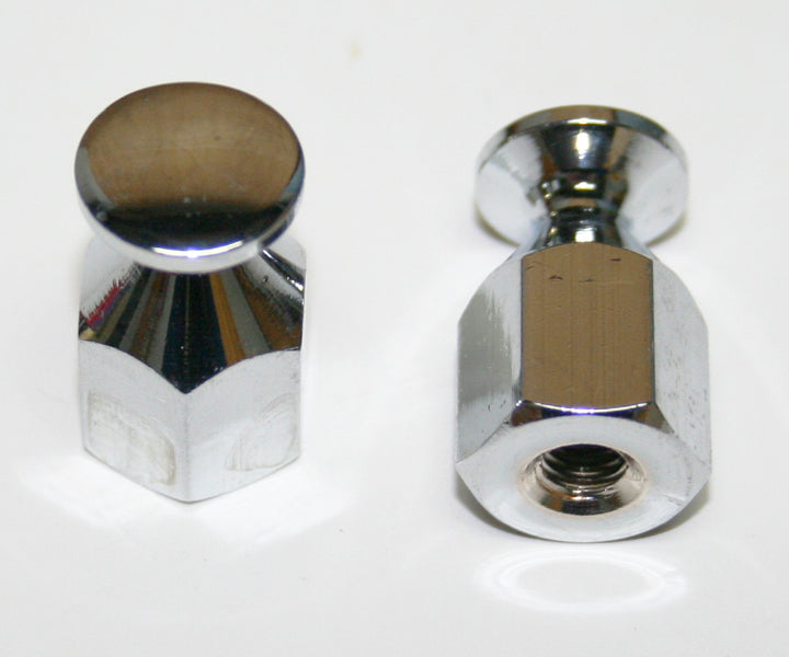Universal motorcycle chrome bungee nut set of 2