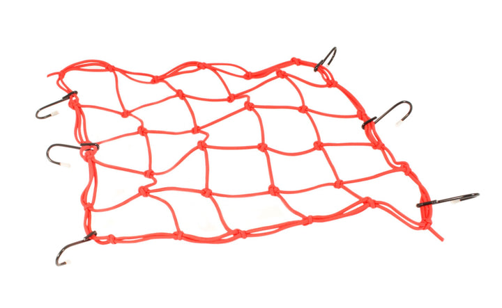 Universal motorcycle red cargo/helmet net