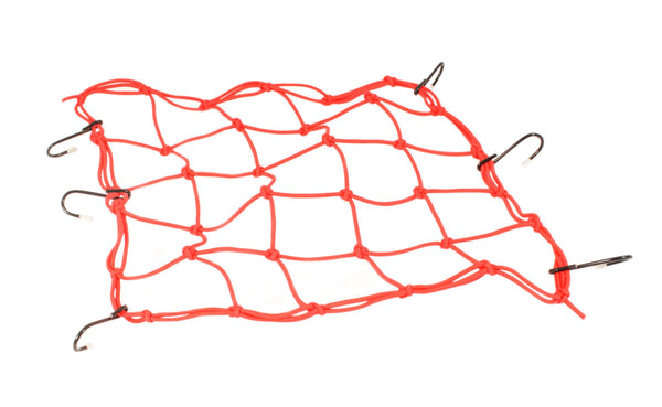 Universal motorcycle red cargo/helmet net