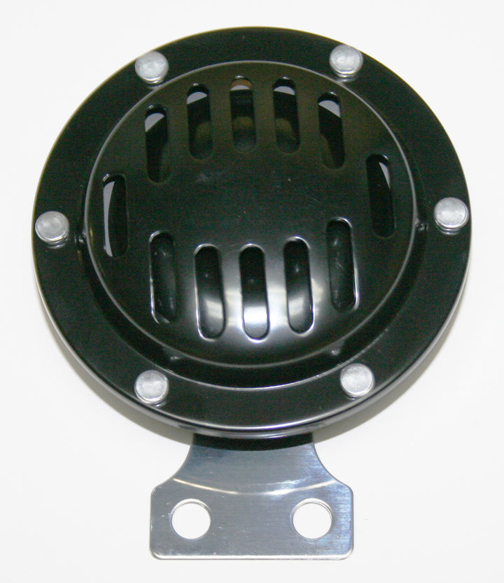 Universal motorcycle classic black sounder 105 db. 12 volt