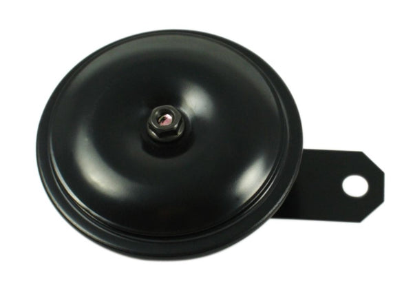 Universal motorcycle standard black sounder 105 db. 6 volt