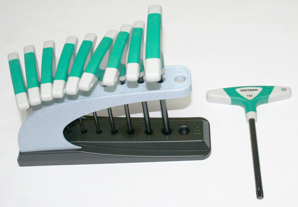 Universal motorcycle T handle torx key set