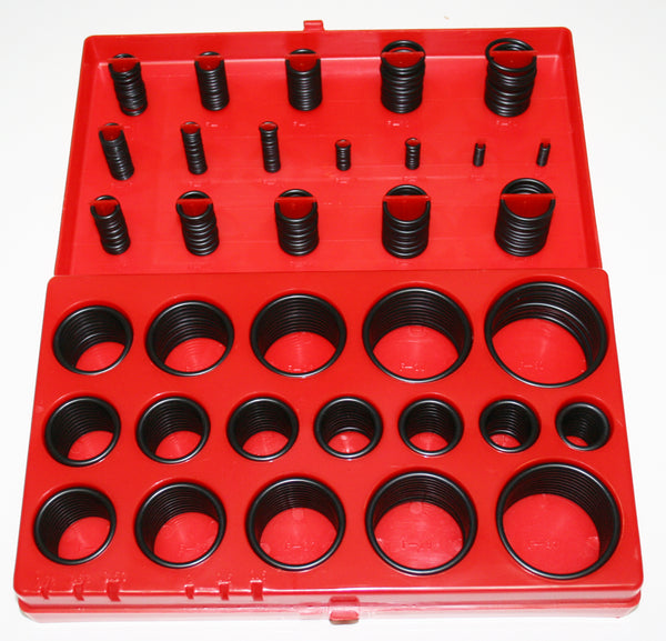 Universal motorcycle 419-piece o-rings kit with plastic case