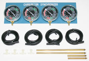 Universal motorcycle carburetor synchronizer vacuum gauge