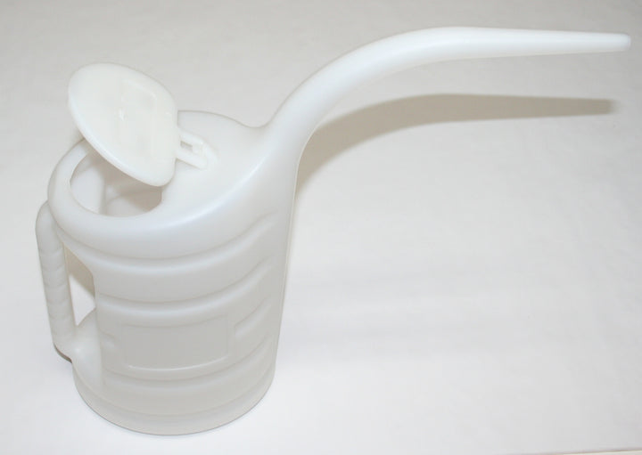 Universal motorcycle fluid container