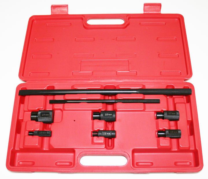 Universal motorcycle wheel bearing remover set