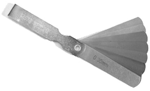 Universal motorcycle feeler gauge set