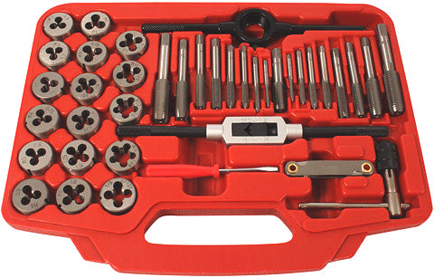 Universal motorcycle metric tap & die set