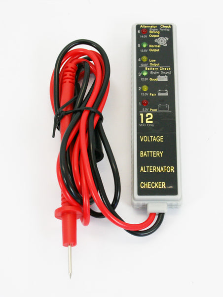 Universal motorcycle alternator battery checker