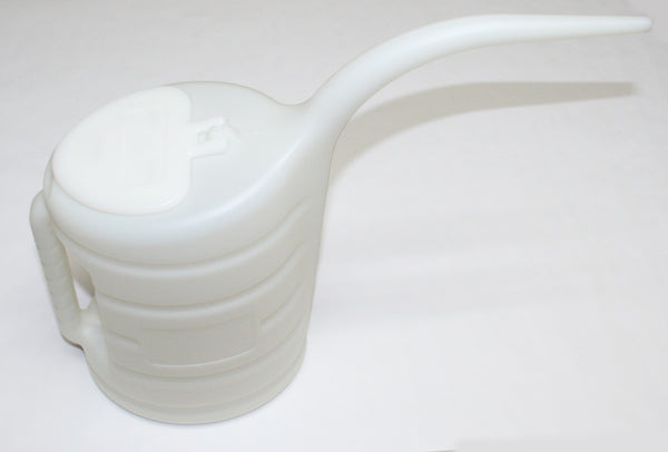 Universal motorcycle fluid container