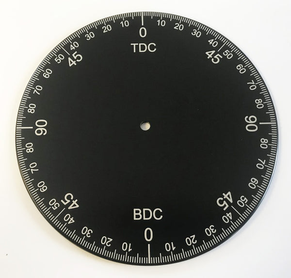 Universal motorcycle aluminum timing degree wheel