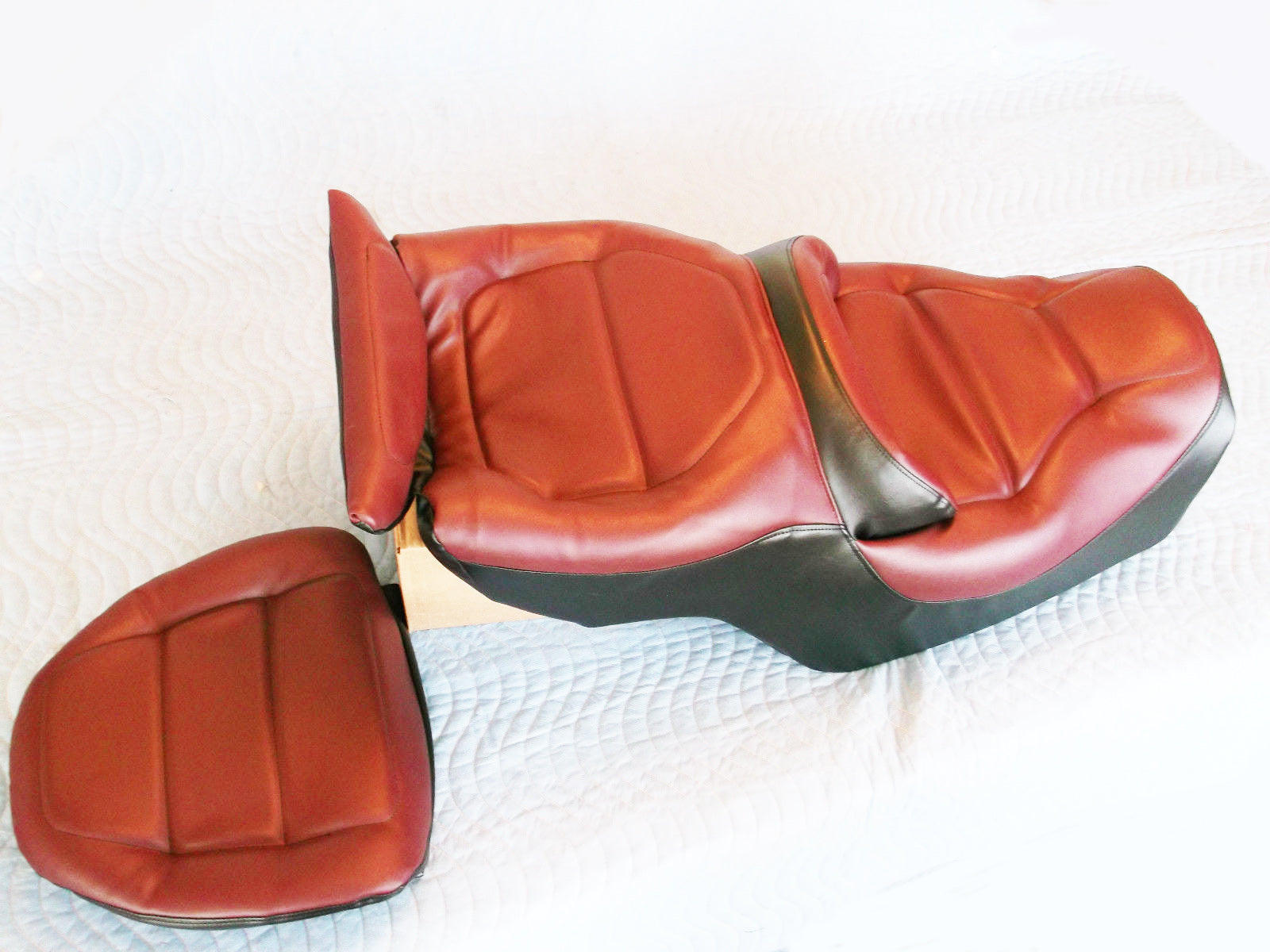 Honda GL1500 1988 90 Red Black Seat Back Rest Cover