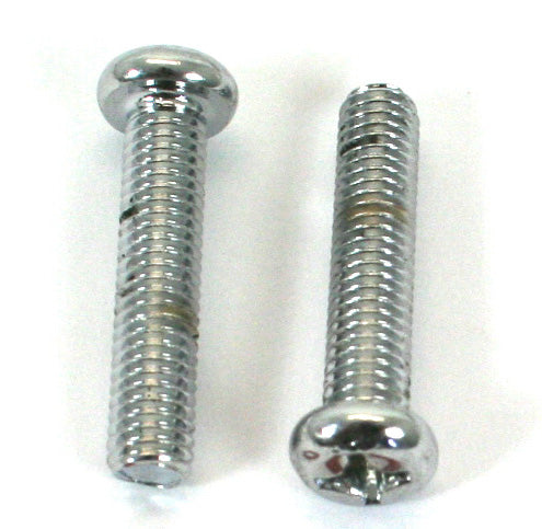 6 x 28mm ~ Chrome Plated Phillips Head Screw Pk/2 - Goldwingparts.com