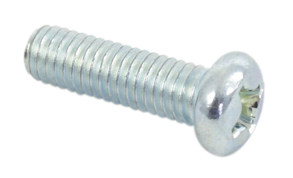Universal motorcycle 6 x 20mm steel plated phillips head screw pack of 10