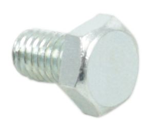 Universal motorcycle 6 x 10mm plated hex head bolt - 1.0 pitch pack of 10