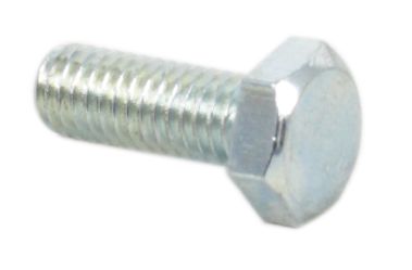 Universal motorcycle 6 x 16mm plated hex head bolt - 1.0 pitch pack of 10